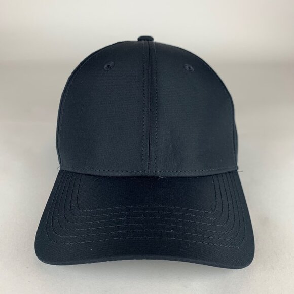 Mammonth Headwear Mens Black Strapback Adjustable Hat - Picture 2 of 5